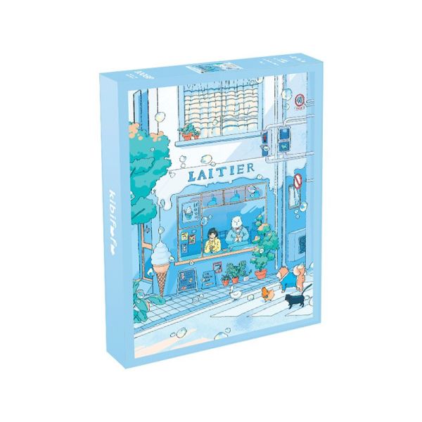 (熱銷商品) Kibifufu 服装店 冰淇淋店 咖啡店 綠植小店 櫻花樹下 1008片 