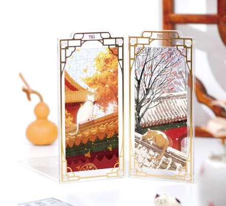 故宮四時-屏風拼圖驚喜盒(單盒 隨機一款) 