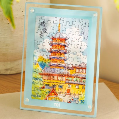 壓克力相框拼圖 54片 (單盒 隨機一款) 