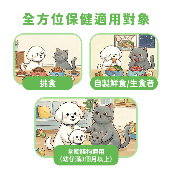 全方位綜合營養保健粉(30包/盒)鯊魚軟骨 胺基酸 寵物B群 牛磺酸《地球》寵物益生菌/狗狗益生菌【毛孩星球】 毛孩星球,寵物保健,寵物營養品,牛磺酸,葡萄糖胺,鯊魚軟骨,維生素B群,海藻鈣