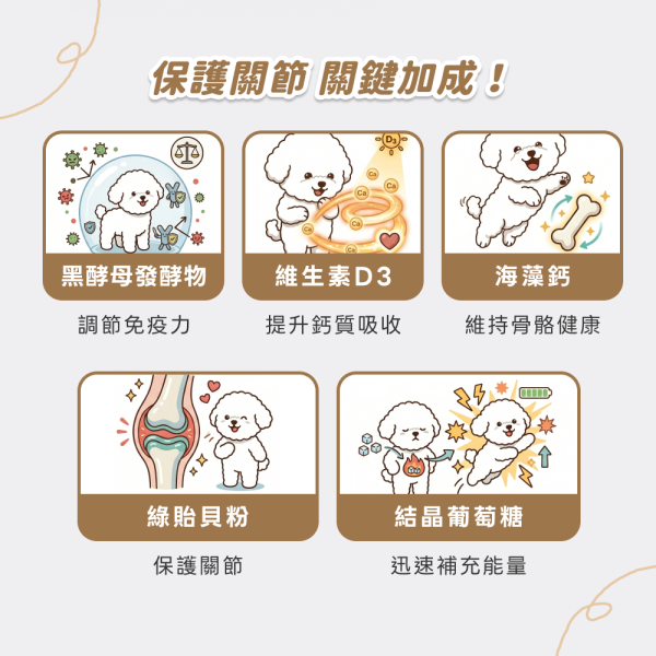 《土星》關節行動力強化保健粉(30包/盒)海藻鈣+膠原蛋白複合物+維生素D3 加強寵物關節 寵物保健/貓咪益生菌 狗狗關節保健食品,寵物關節保養,狗狗關節炎,貓狗關節保健