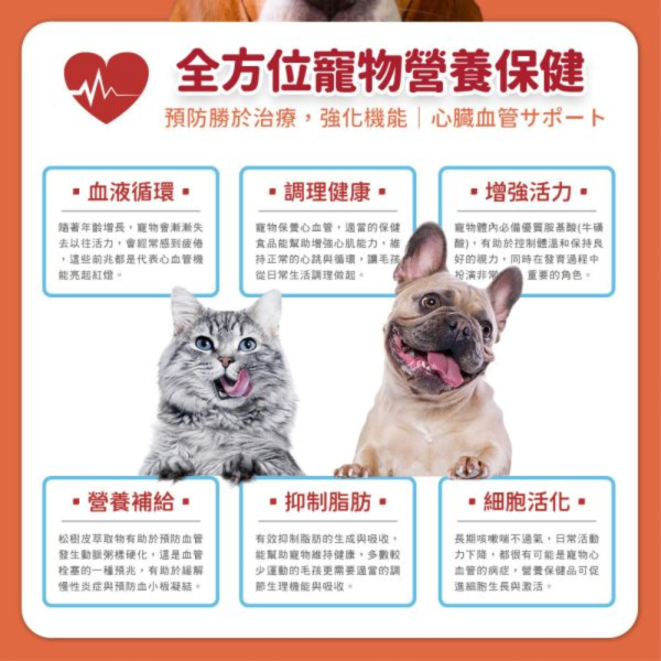 【贈品】心血管養護保健粉 30入/盒 寵物心血管保養,寵物保健品,寵物心臟,寵物保健,犬貓保健,犬貓心血管,,