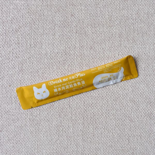 Drink me! 元氣Plus 黃金魚油貓肉泥 