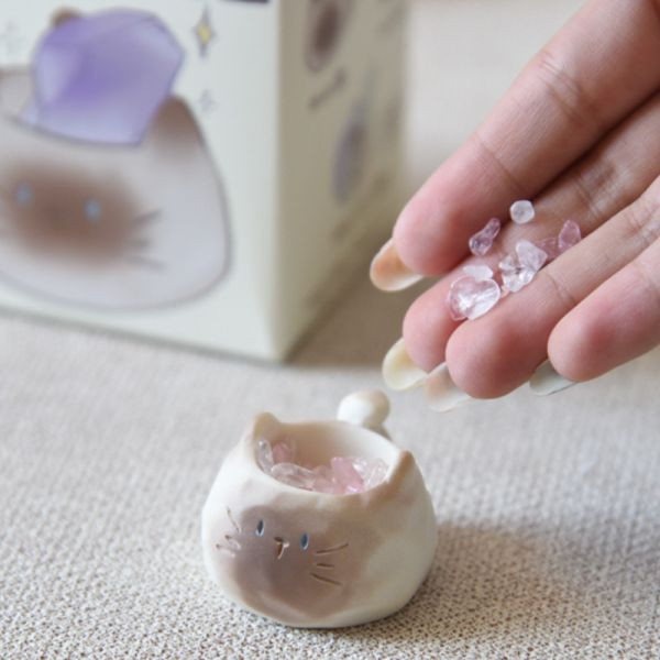 【專屬你的開運水晶】貓貓水晶原礦盲盒 