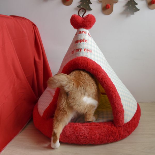 【四季都好眠】蘋果樹帳篷寵物貓窩 