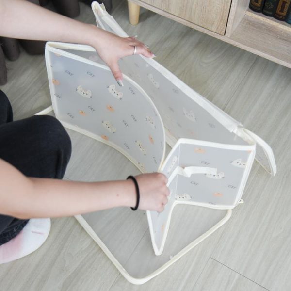 【收納小幫手】貓貓印花可折疊收納箱 