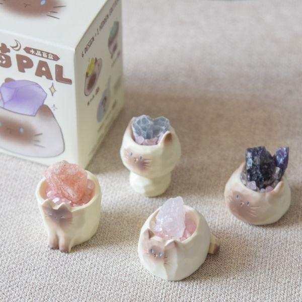 【專屬你的開運水晶】貓貓水晶原礦盲盒 