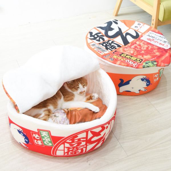 【來碗喵泡麵】日式泡麵貓窩 