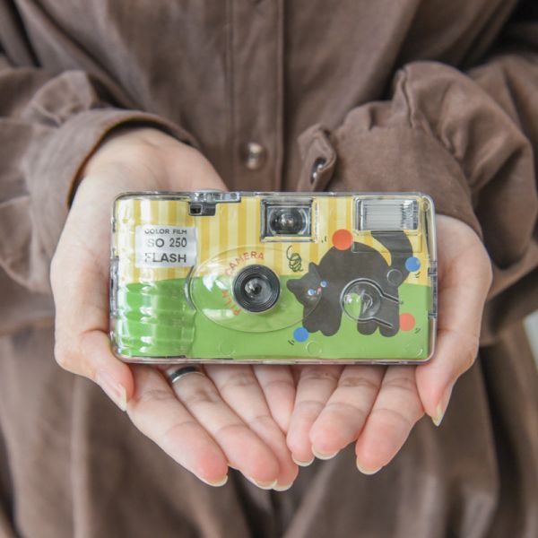 *超級限量【時光盲盒】小黑貓一次性底片相機(可拍攝27張) 交換禮物首選 