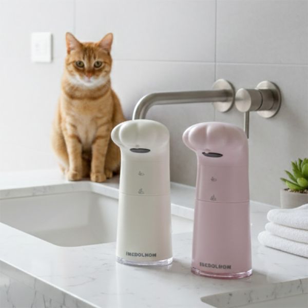 【洗手也有儀式感】貓掌自動感應洗手機 