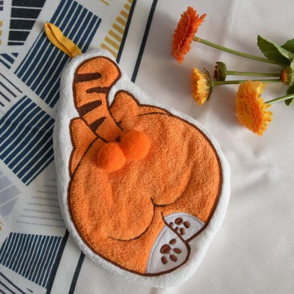 【搞怪又療癒】貓蛋蛋擦手巾 