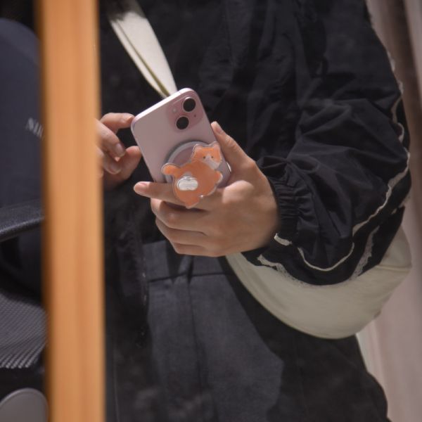 【屁屁來支援】翹屁股橘貓磁吸手機支架 