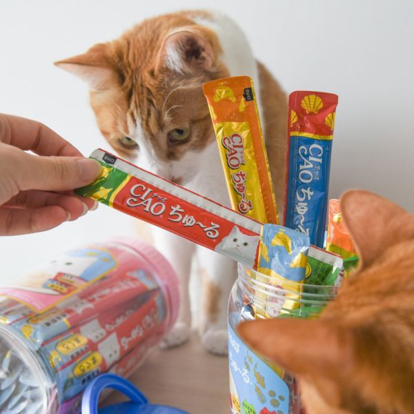 【活動贈品】CIAO啾嚕貓肉泥桶 50入 