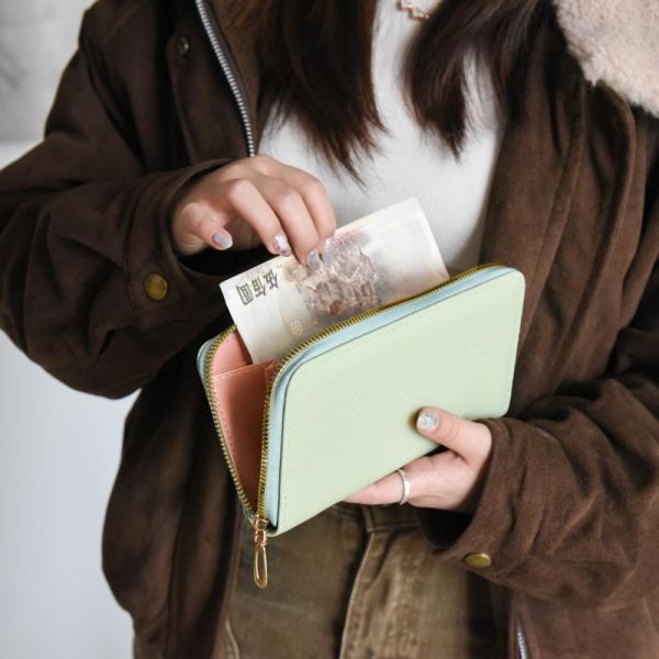 【主子幫你顧荷包】韓系貓咪壓紋時尚長夾 