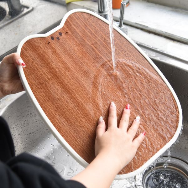 【抗菌防霉】貓耳烏檀木砧板 