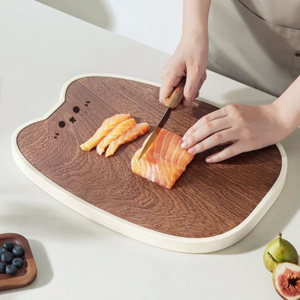 【抗菌防霉】貓耳烏檀木砧板 