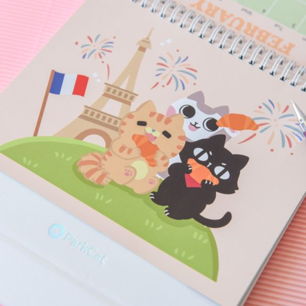 【全館贈品】2026貓樂園原創IP桌曆 