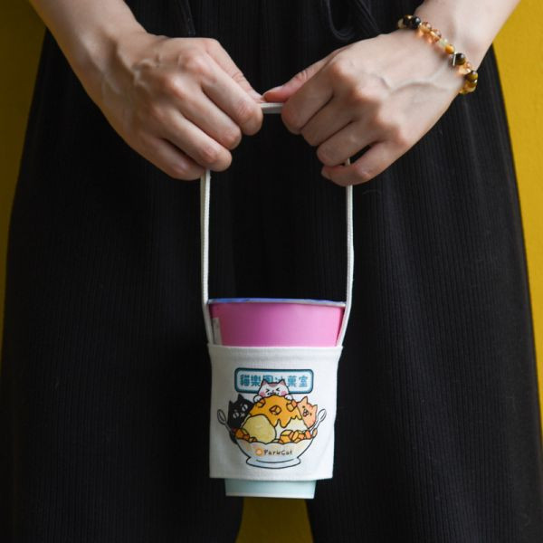 【貓樂園冰菓室】ParkCat貓樂園 夏季限定款 品牌飲料杯套 