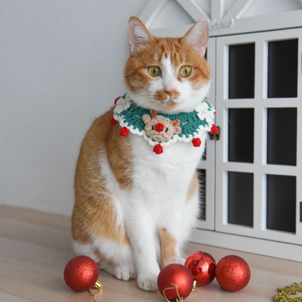 【注意！聖誕貓出沒】手工編織項圈 共105條
52組
會多一條