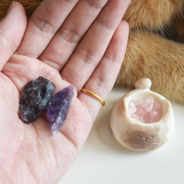 【專屬你的開運水晶】貓貓水晶原礦盲盒 