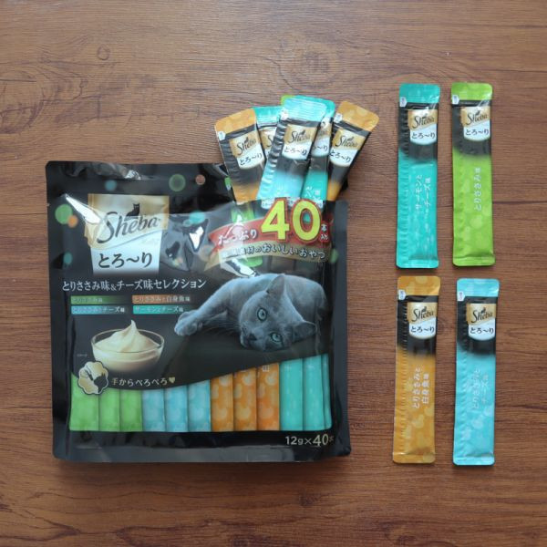 【活動贈品】SHEBA誘惑泥貓肉泥12g x 40入*隨機口味* ciao,肉泥,推薦,最低價格 貓零食