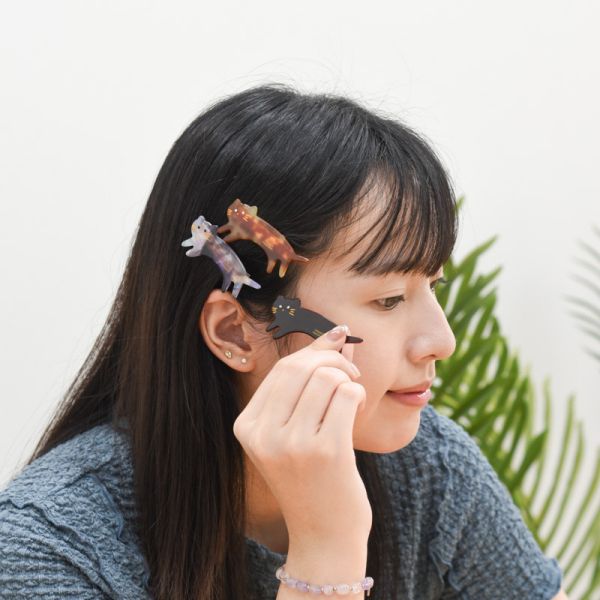【一夾就萌翻天】高質感甜美貓咪髮夾 