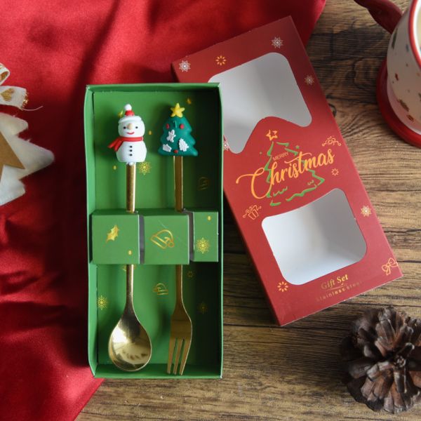 *極限量售完不補【聖誕限定】聖誕公仔叉勺組 