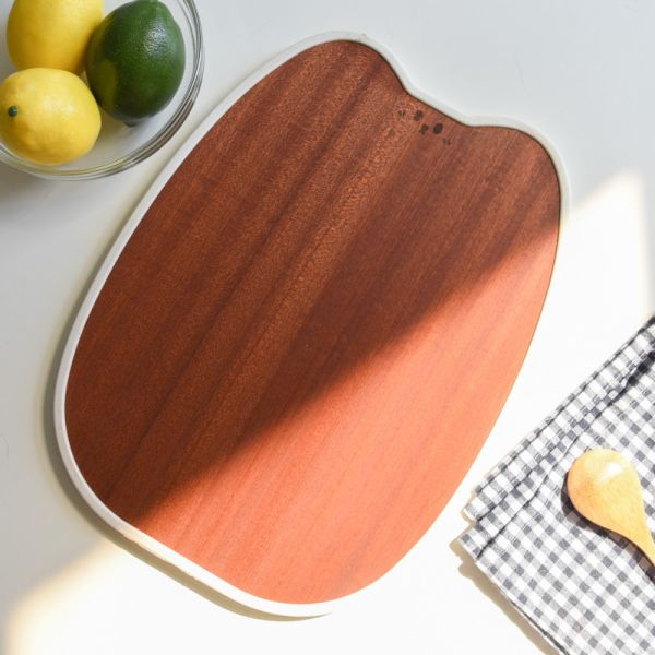 【抗菌防霉】貓耳烏檀木砧板 