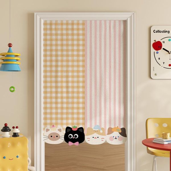 【進門就有喵】療癒貓咪免打孔門簾(送伸縮桿) 