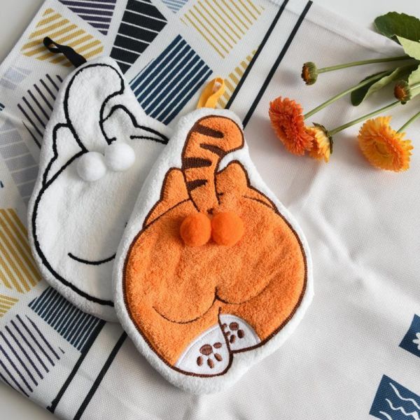 【搞怪又療癒】貓蛋蛋擦手巾 