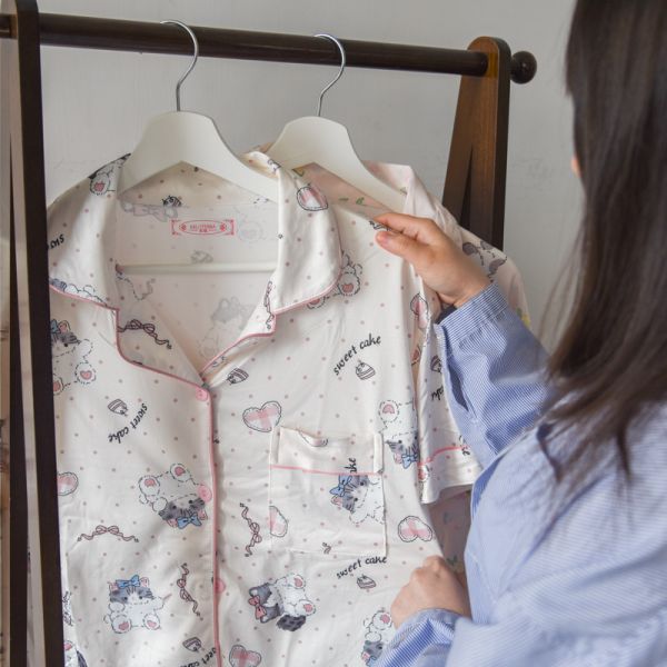 【小貓陪你一起宅】喵系短袖家居服套裝 共兩款 