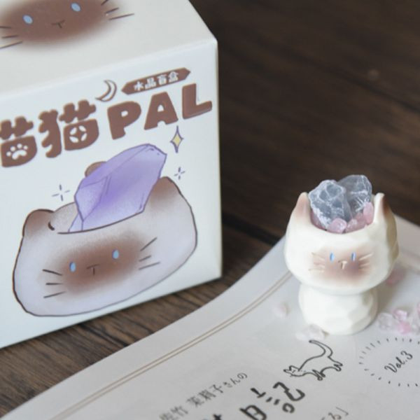 【專屬你的開運水晶】貓貓水晶原礦盲盒 