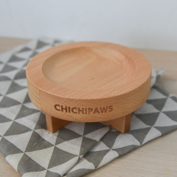 【主子用餐儀式感】奶油泡芙寵物陶瓷碗 寵物碗*顏色隨機* 