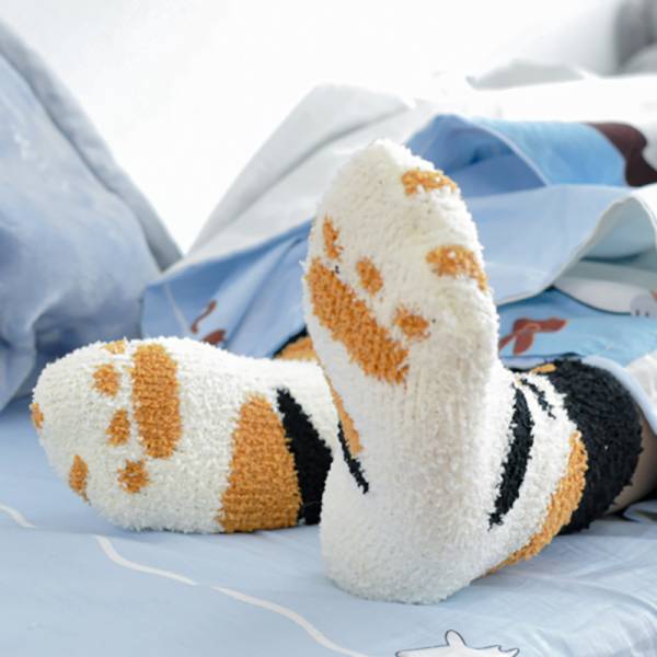 【冬天來雙肉球襪】軟萌貓掌珊瑚絨襪 冬天襪,珊瑚絨襪,肉球襪,肉球珊瑚絨襪