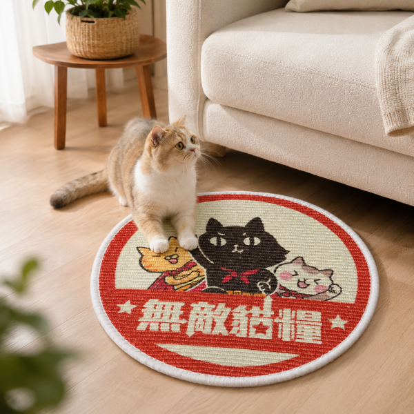 ParkCat貓樂園原創IP劍麻貓抓布 