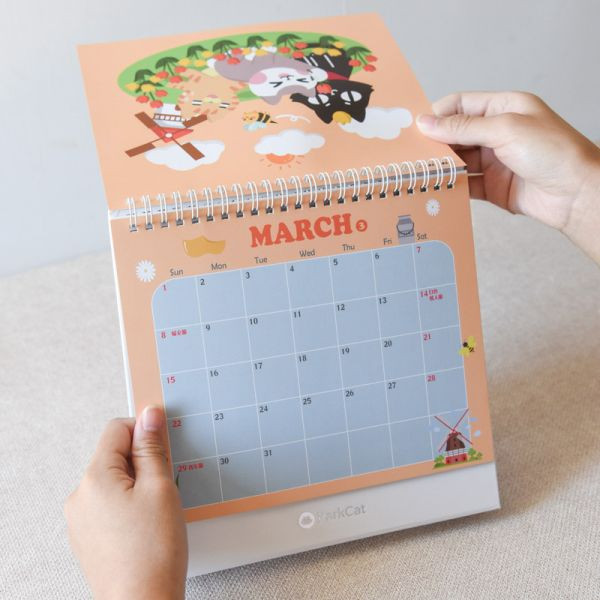 【全館贈品】2026貓樂園原創IP桌曆 