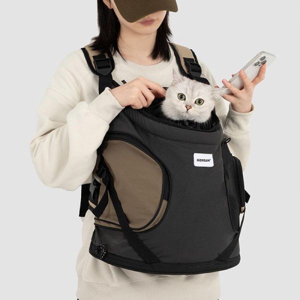 【帶主子輕鬆出門去】前抱式托特寵物背包 
