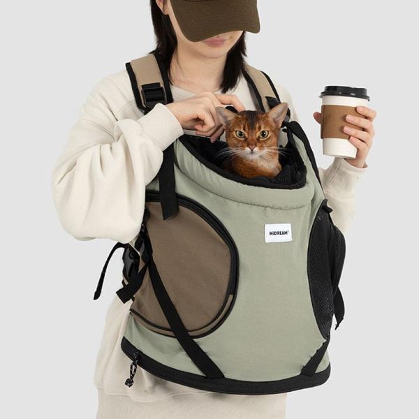 【帶主子輕鬆出門去】前抱式托特寵物背包 
