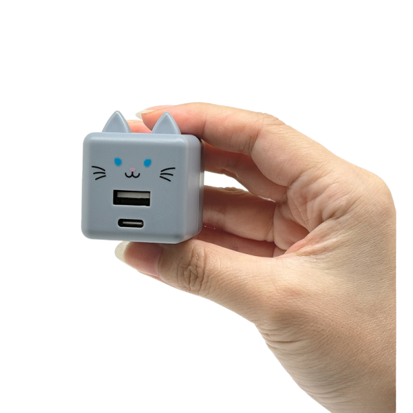 【給你喵電發力】日本限量 喵喵雙插頭充電頭 
