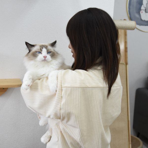 【日常又百搭】復古刺繡貓咪燈芯絨襯衫 共三色 