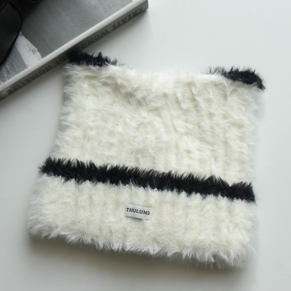 【貓系女孩必備】毛絨貓耳撞色毛帽 