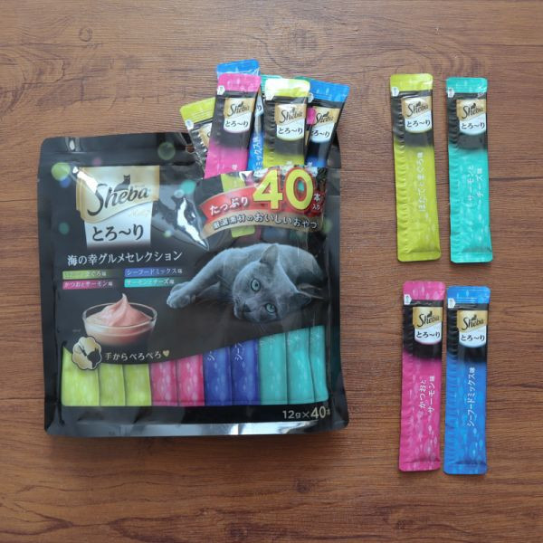 【活動贈品】SHEBA誘惑泥貓肉泥12g x 40入*隨機口味* ciao,肉泥,推薦,最低價格 貓零食