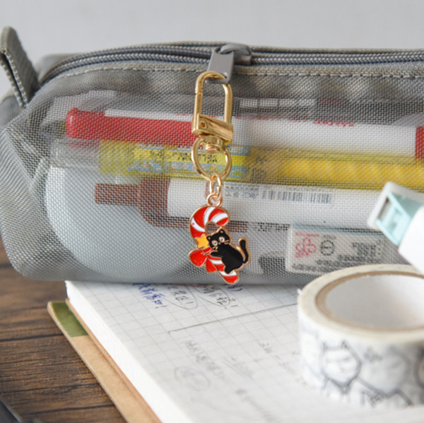 【聖誕節限定】快樂聖誕黑貓鑰匙扣 *全館滿額送隨機2個* 