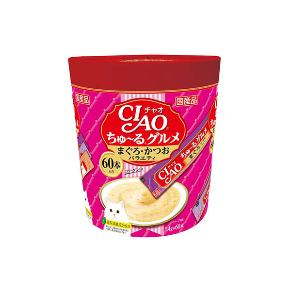 【限量超低價】日本CIAO60入肉泥桶 