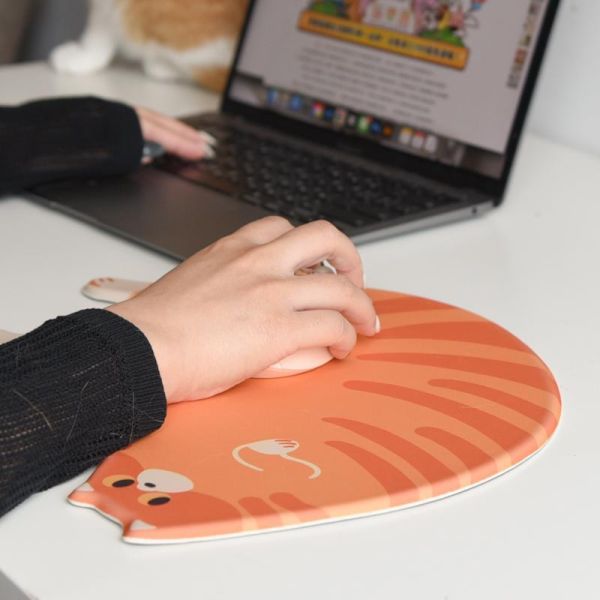 【手腕充滿多巴胺】可愛貓肚護腕滑鼠墊 (隨時可能斷貨要買要快!!) 