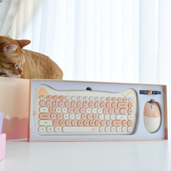 【上班族的小確幸】貓咪鍵盤滑鼠組 共四款 成本552