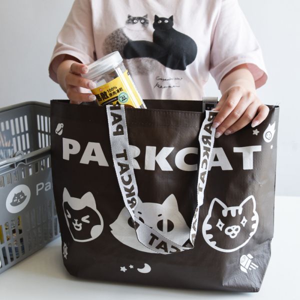 【帕克與他的小夥伴】ParkCat原創插畫環保購物袋 