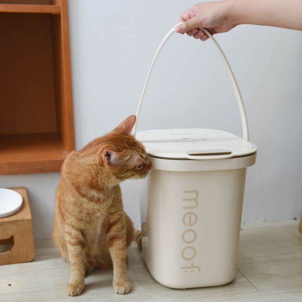 限量10台!!內領折扣券!!【飼料時刻保持新鮮香脆】meoof真空脆脆桶 飼料桶 