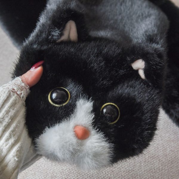 【就要黏著你】小黑貓毛絨圍巾圍脖 