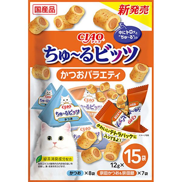 *限量販售* CIAO迷你夾心肉泥捲1包15入 